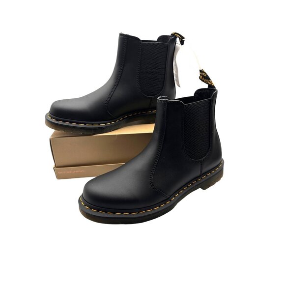 Dr. Martens Size 11 Smooth Leather Chelsea Boots Classic Black Icon Women’s 2976 - Picture 3 of 9